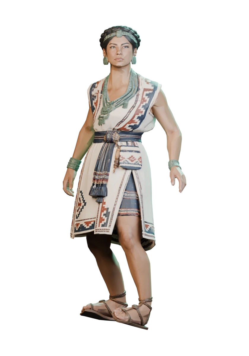 Modelo 3D de Sacerdotisa Tejedora